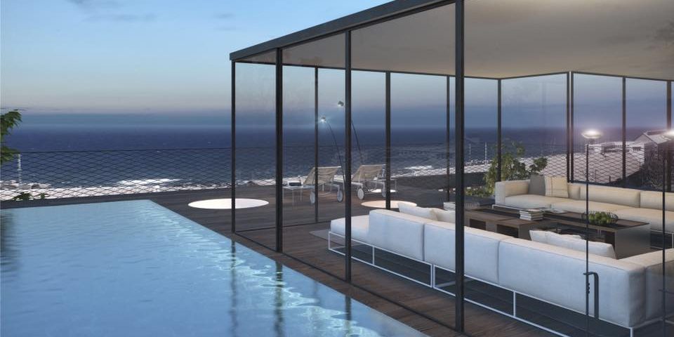 בריכת נירוסטה בעיצוב מודרני