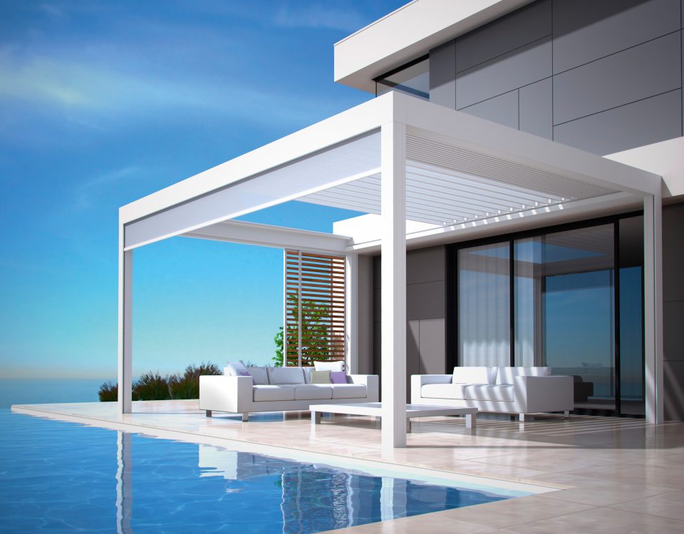 פרגולת אלומיניום מתכווננת