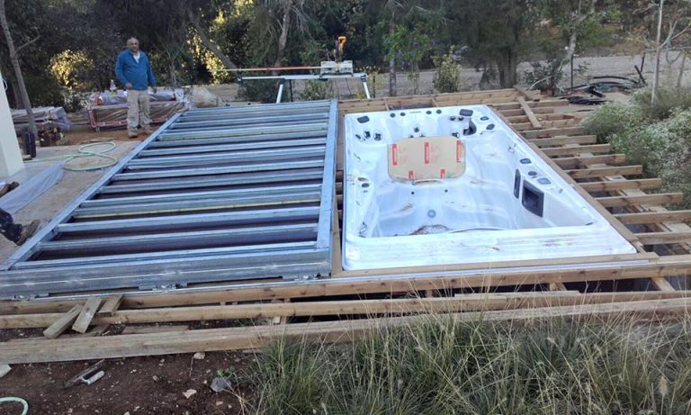 פרויקט בבנייה בריכת זרמים מייק פלפס