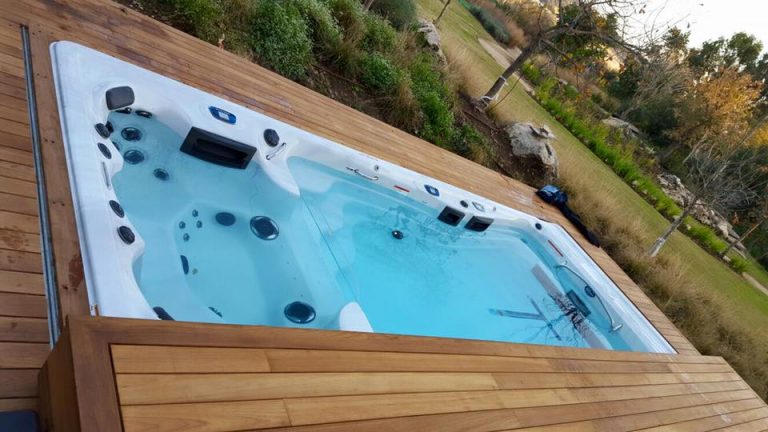 בריכת מייק פלפס אחרי בנייה