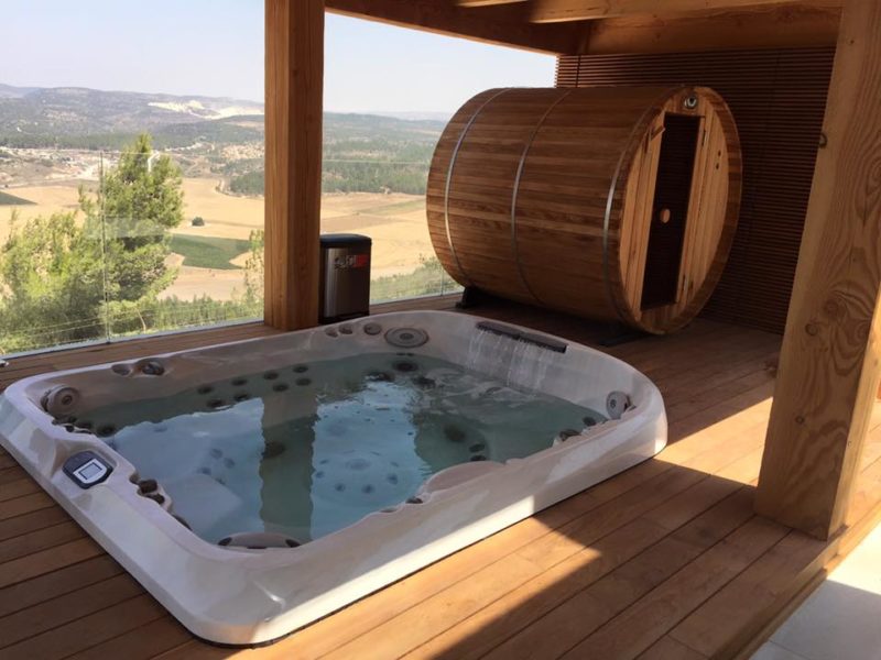 מתחם ספא חיצוני עמק האלה