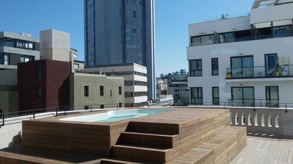 פרוייקט טרומפלדור פינת הירקון בתל אביב מהצד