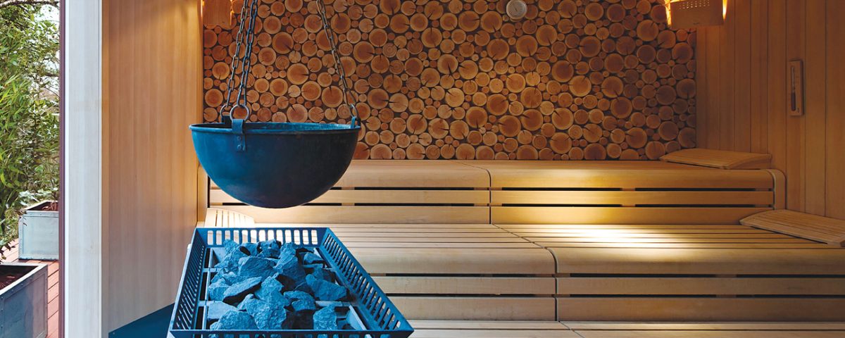 חדר סאונה יבשה וסאונה רטובה דגם Matteo Thun